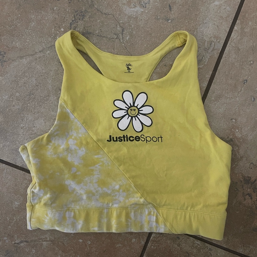 Justice Girls Logo Seamless bra size 38 Yellow